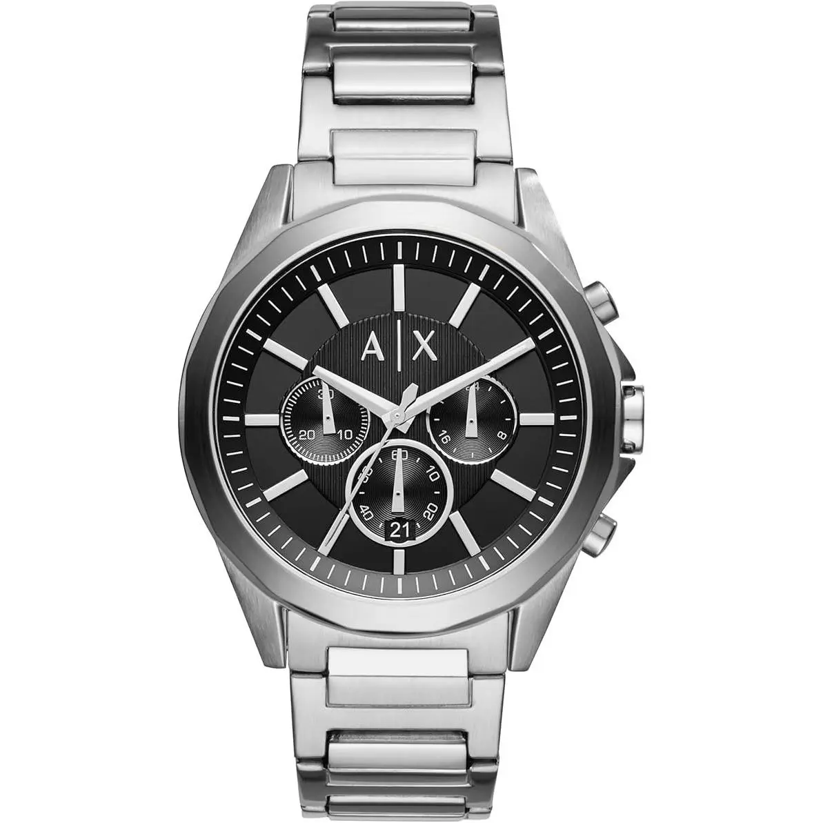 Armani Exchange Men`s Chronograph Stainless Steel Watch - Silver