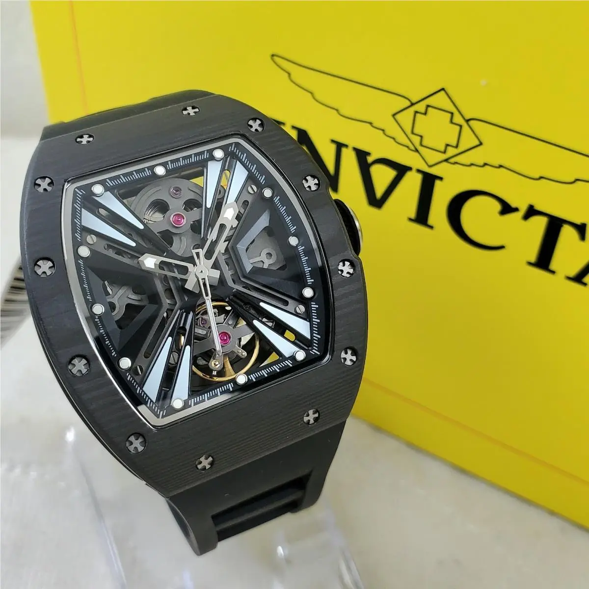 S1 Rally Automatic 41MM 49029 Vortex Elegant Skeleton Men`s Watch by Invicta