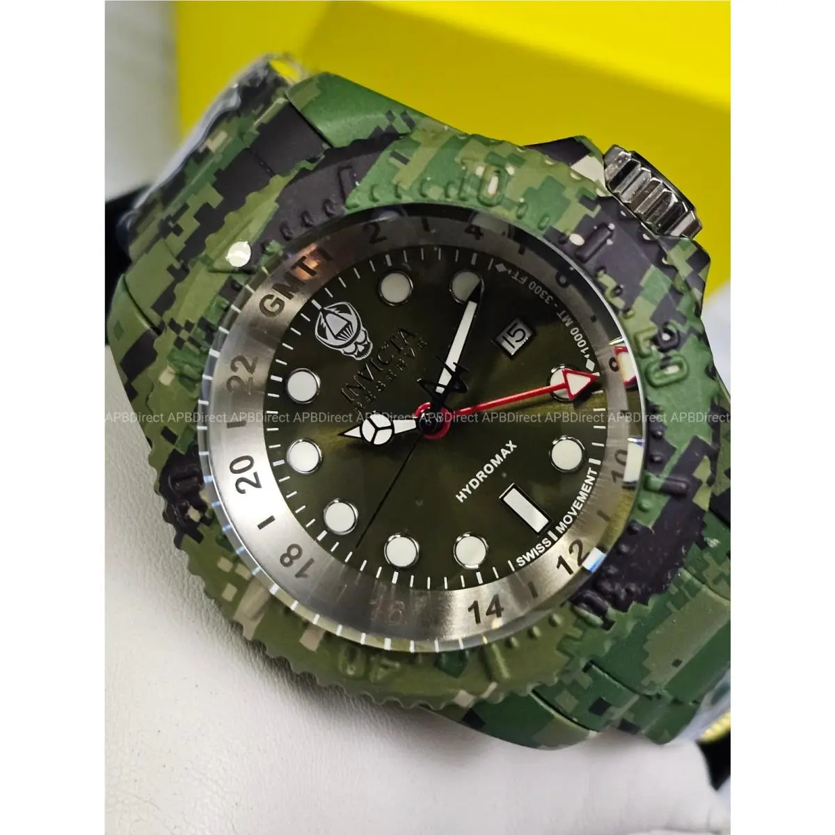 Invicta - Hydromax - 1000m - Hydroplated Camo Gmt - Pro Diver Aqua Mens Watch