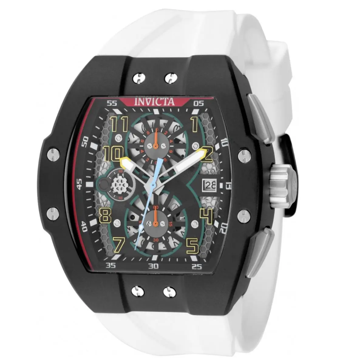Invicta Racing Pitlane Men`s 47mm Skeleton Arctic Shadow Chrono Watch 50395