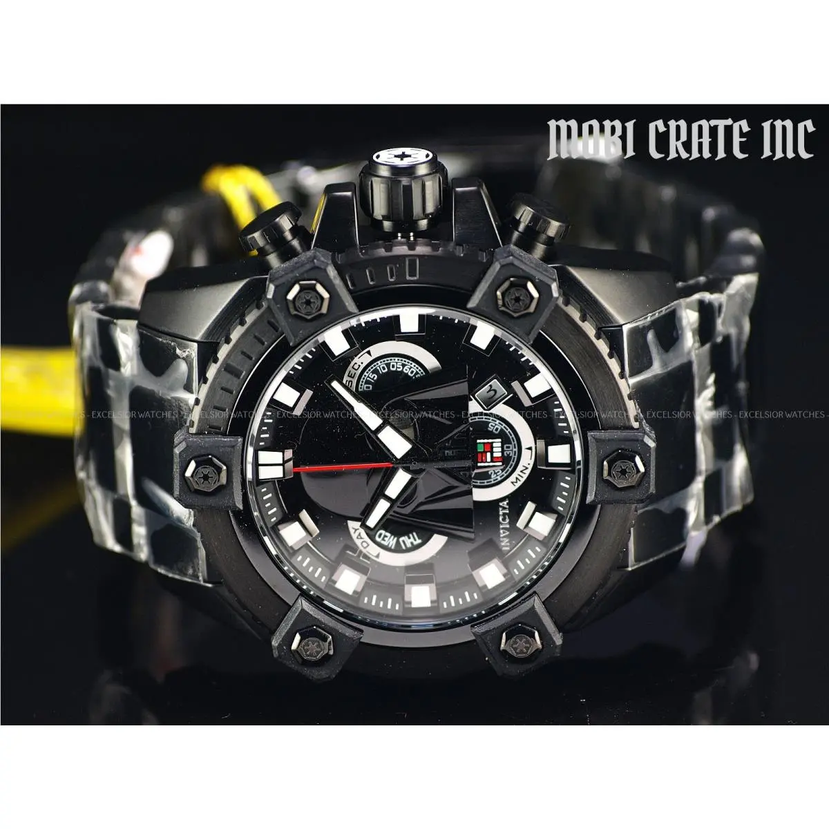 Invicta Star Wars Men`s Darth Vader 60mm Arsenal LE Swiss Chrono Black Watch