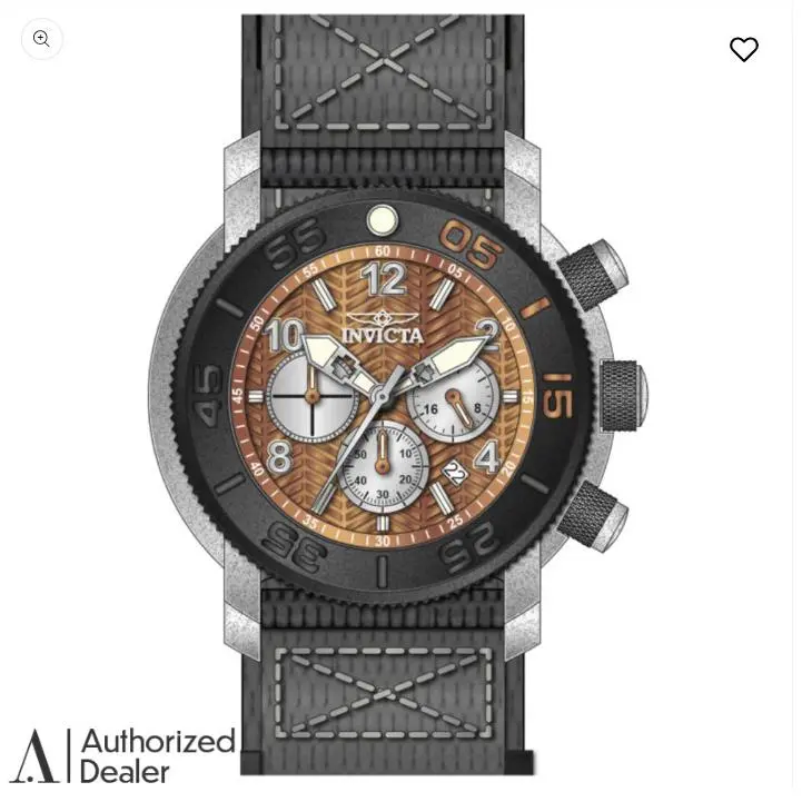 Invicta Men`s Coalition Forces 50mm Chronograph Quartz Brown/silver 100m Watch