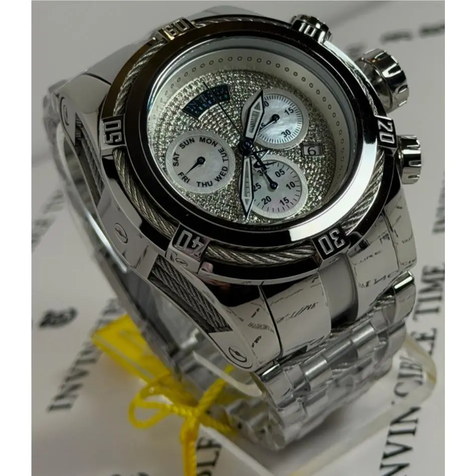Invicta Reserve Bolt Zeus 1.02 Carat Diamond Swiss Ronda Men`s Watch 45917