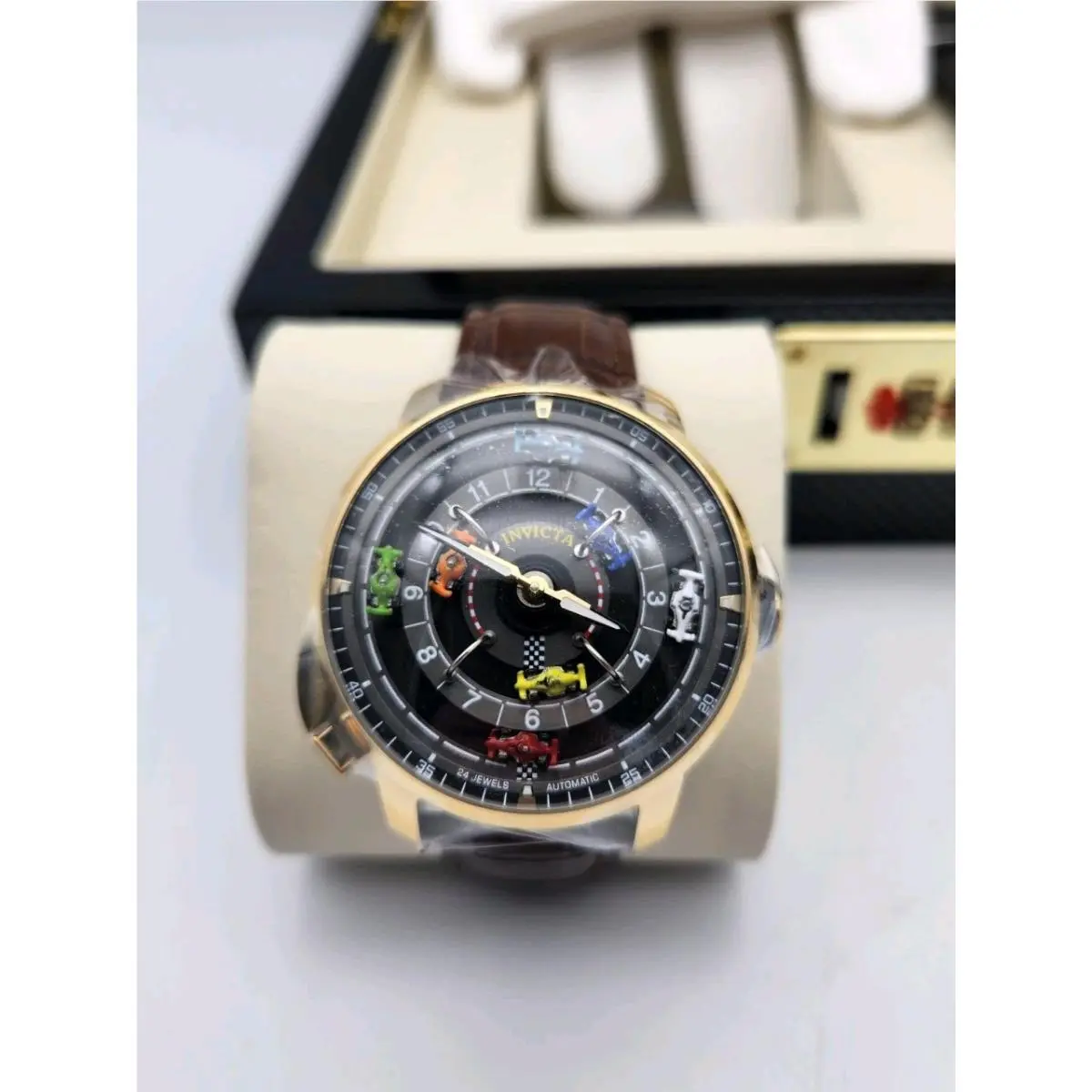 Invicta Racing Automatic Men`s Watch - 46mm Gold Limited Edition 69636