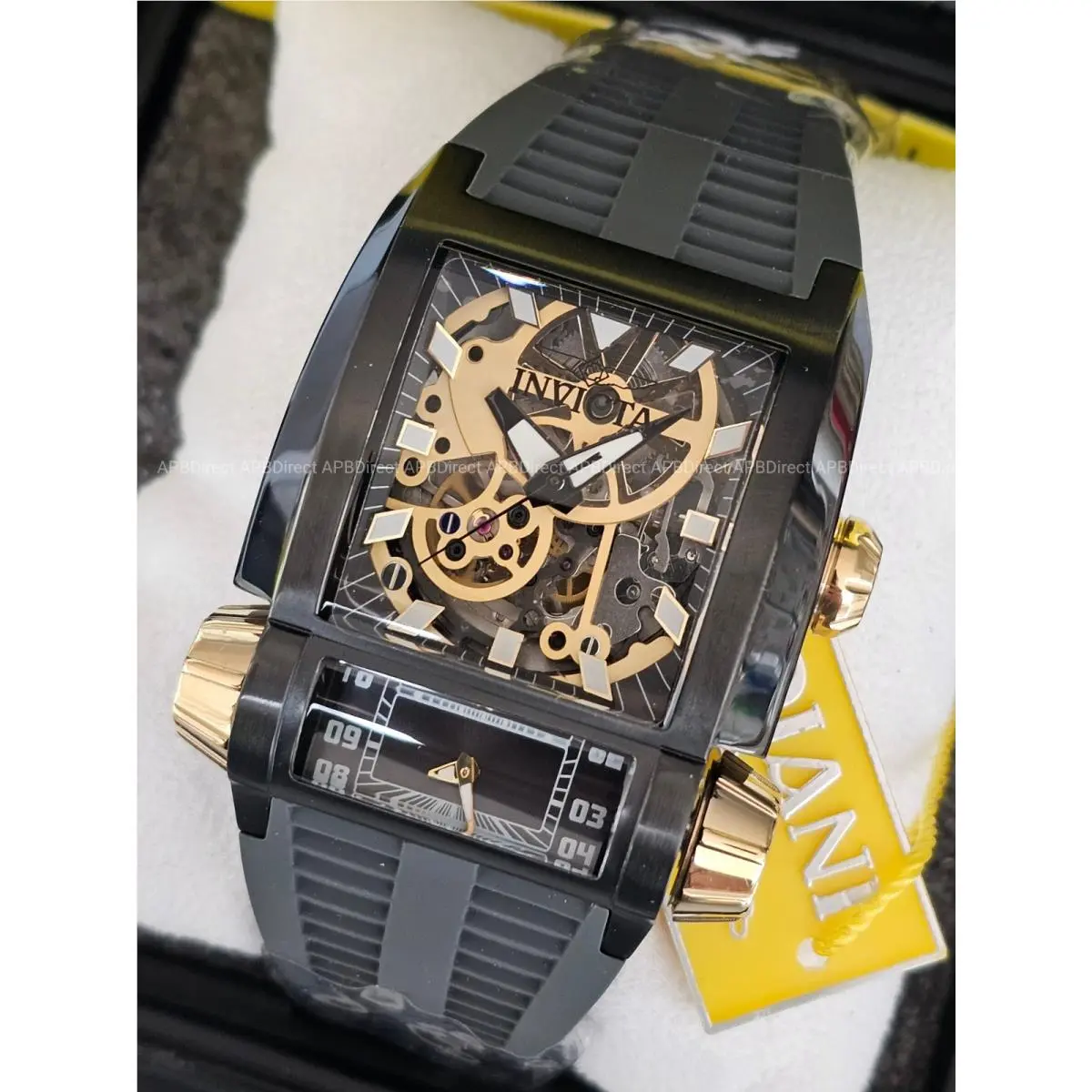 Invicta - Akula - Automatic - Dual Time Skeleton Mechanical Quartz Mens Watch