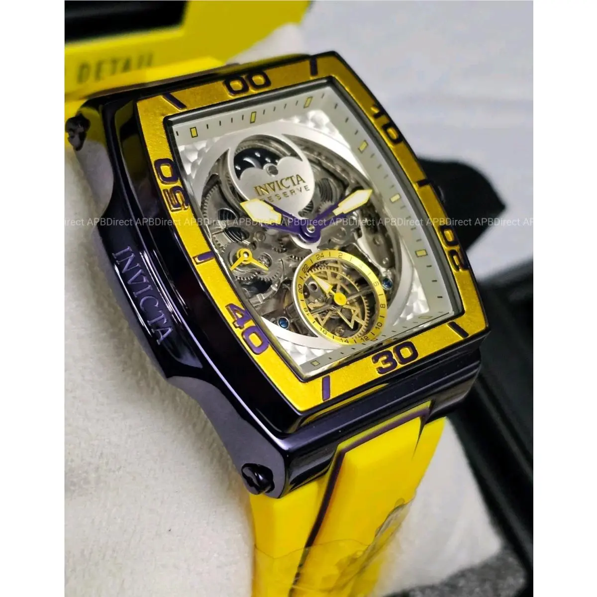 Invicta S1 Rally – Diablo – Dual Time Automatic Dark Purple Reserve Mens Watch