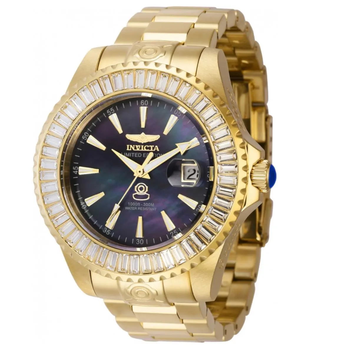 Invicta Grand Diver Limited Edition Men`s 47mm Black Pearl Dial Auto Watch 44315