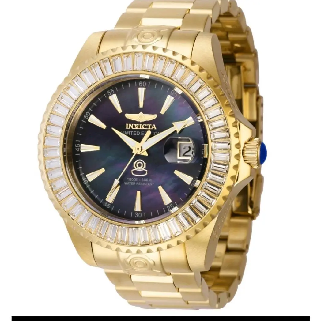 Grand Diver Limited Edition Men`s 47mm Black Pearl Dial Auto Watch 44315 by Invicta