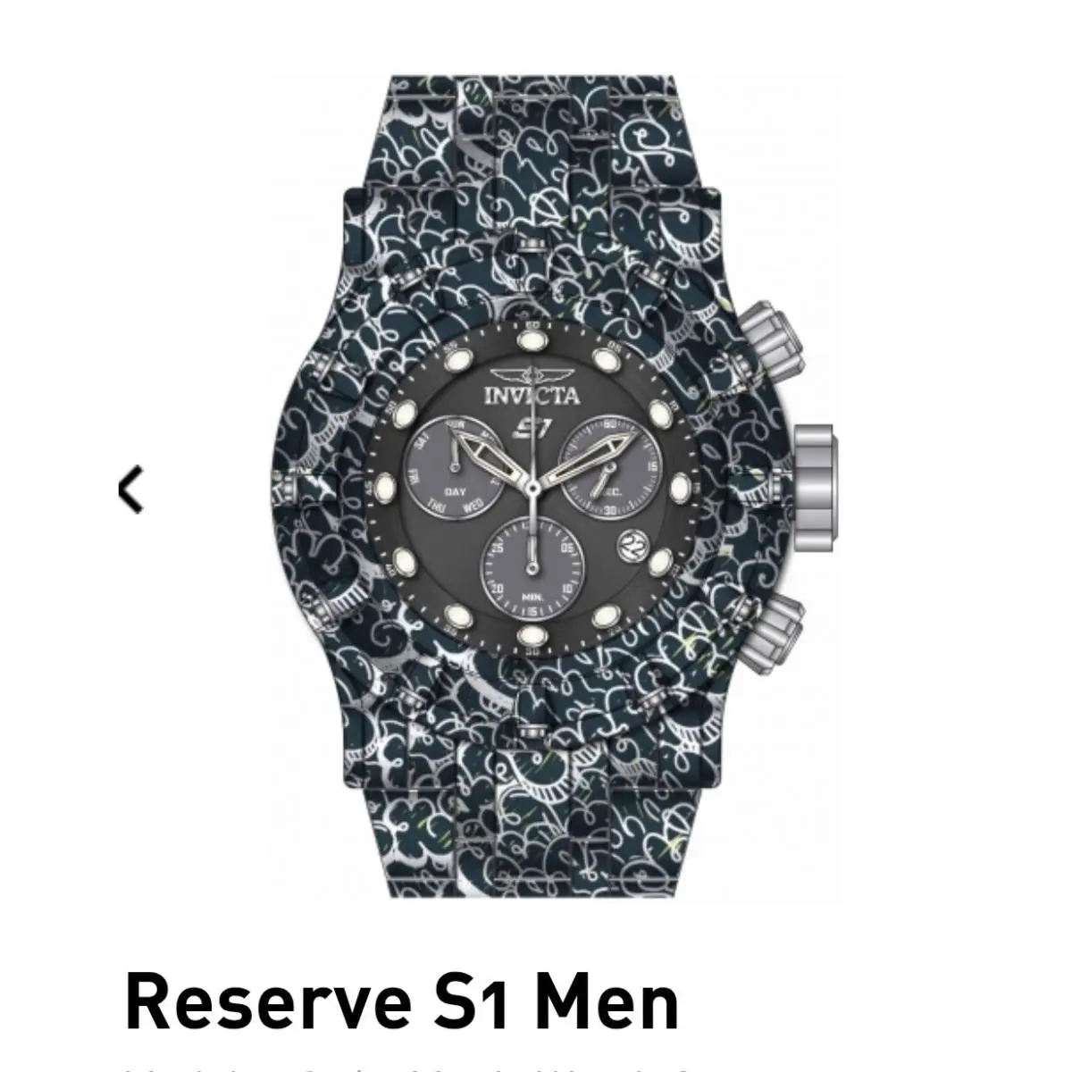 Invicta Graffiti - S1 Grand 54mm Hydroplated - Swiss Z60 Chronograph Mens Watch
