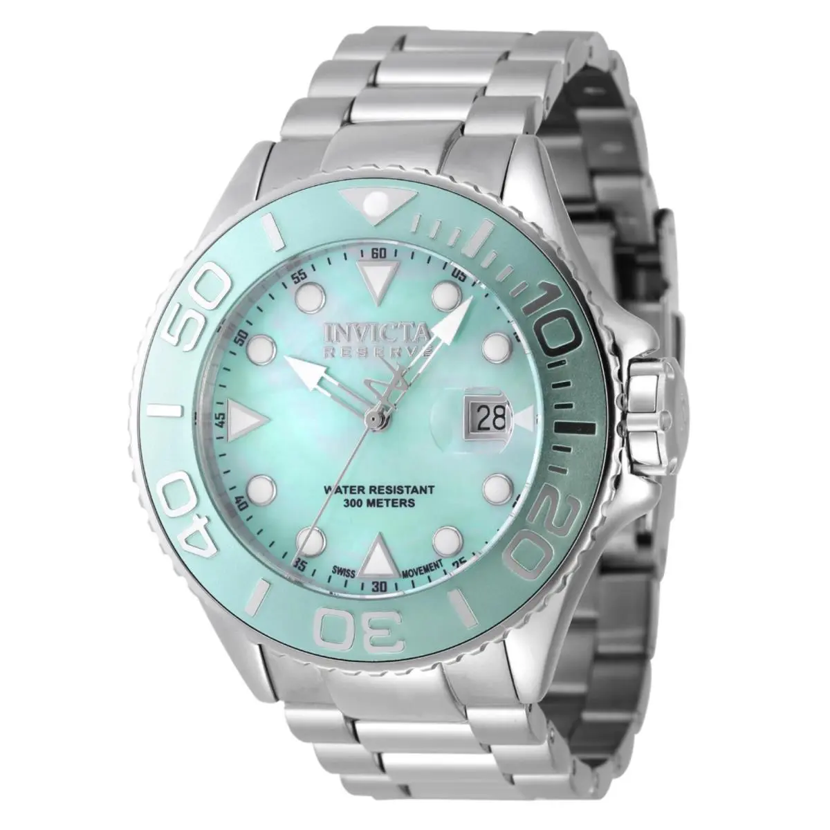 Invicta Reserve Grand Diver Swiss Ronda Watch w/ Mother of Pearl 52mm 47210
