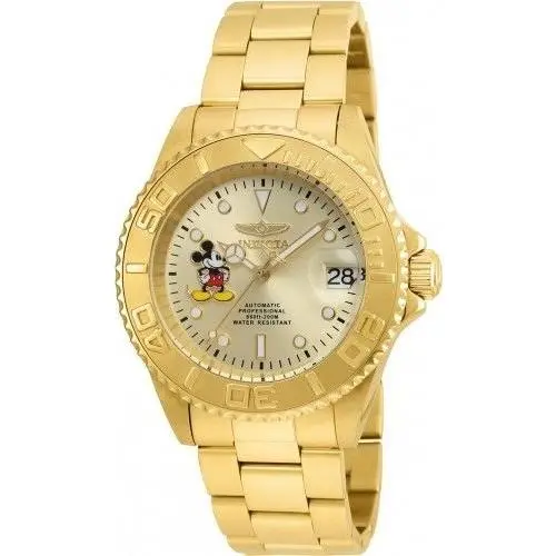 Disney Limited Edition Automatic Men`s 40mm Gold Mickey Watch 22779 by Invicta