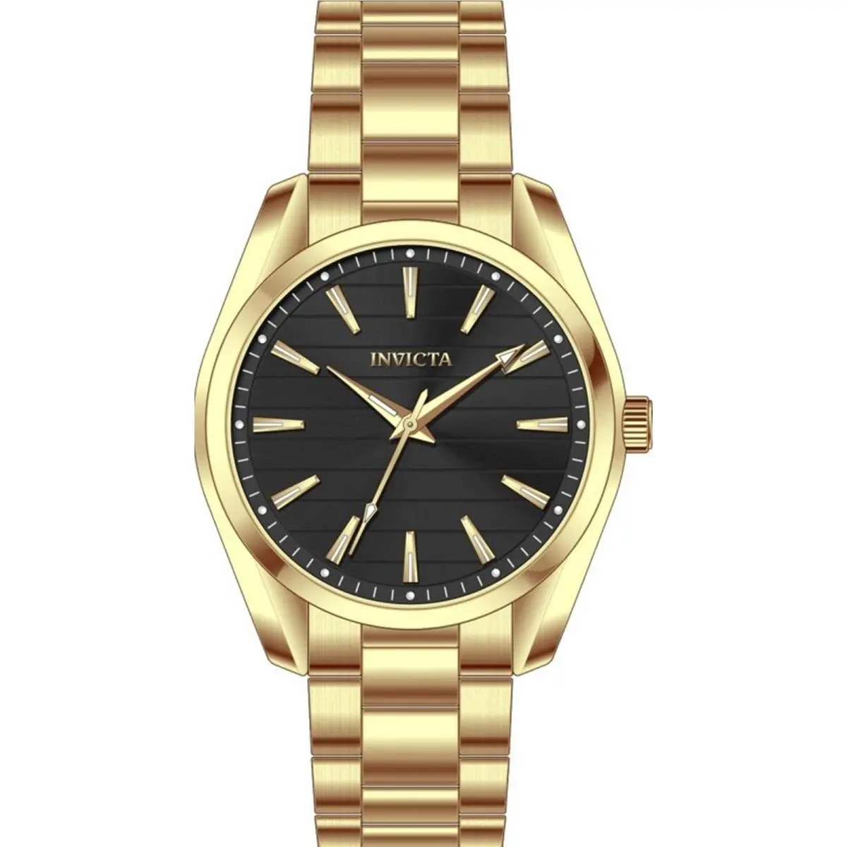 Invictamen`s 69193 Celestial Quartz PC21S Black Dial Watch