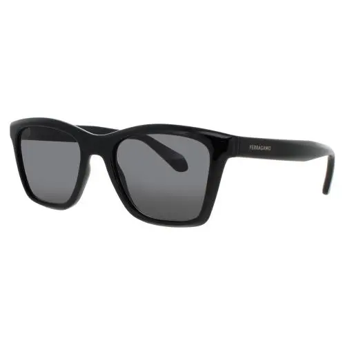 SF SF2001S 001 Sunglasses Black Frame Smoke Lenses 54 mm by Salvatore Ferragamo
