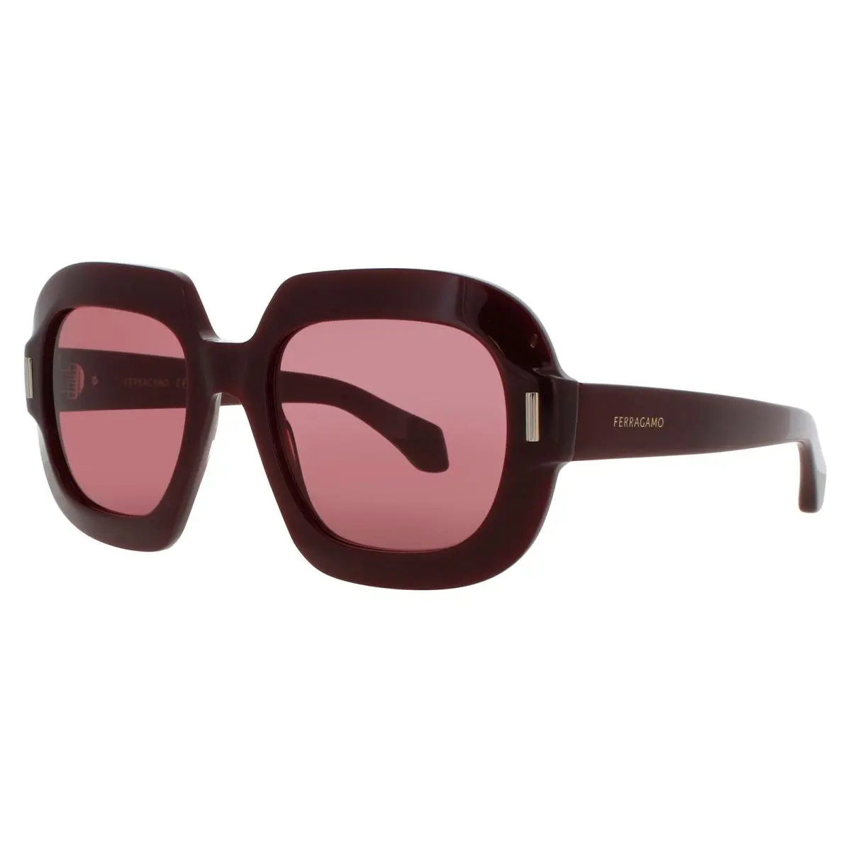 SF SF2068SE 606 Sunglasses Burgundy Frame Rose Lenses 54 mm by Salvatore Ferragamo