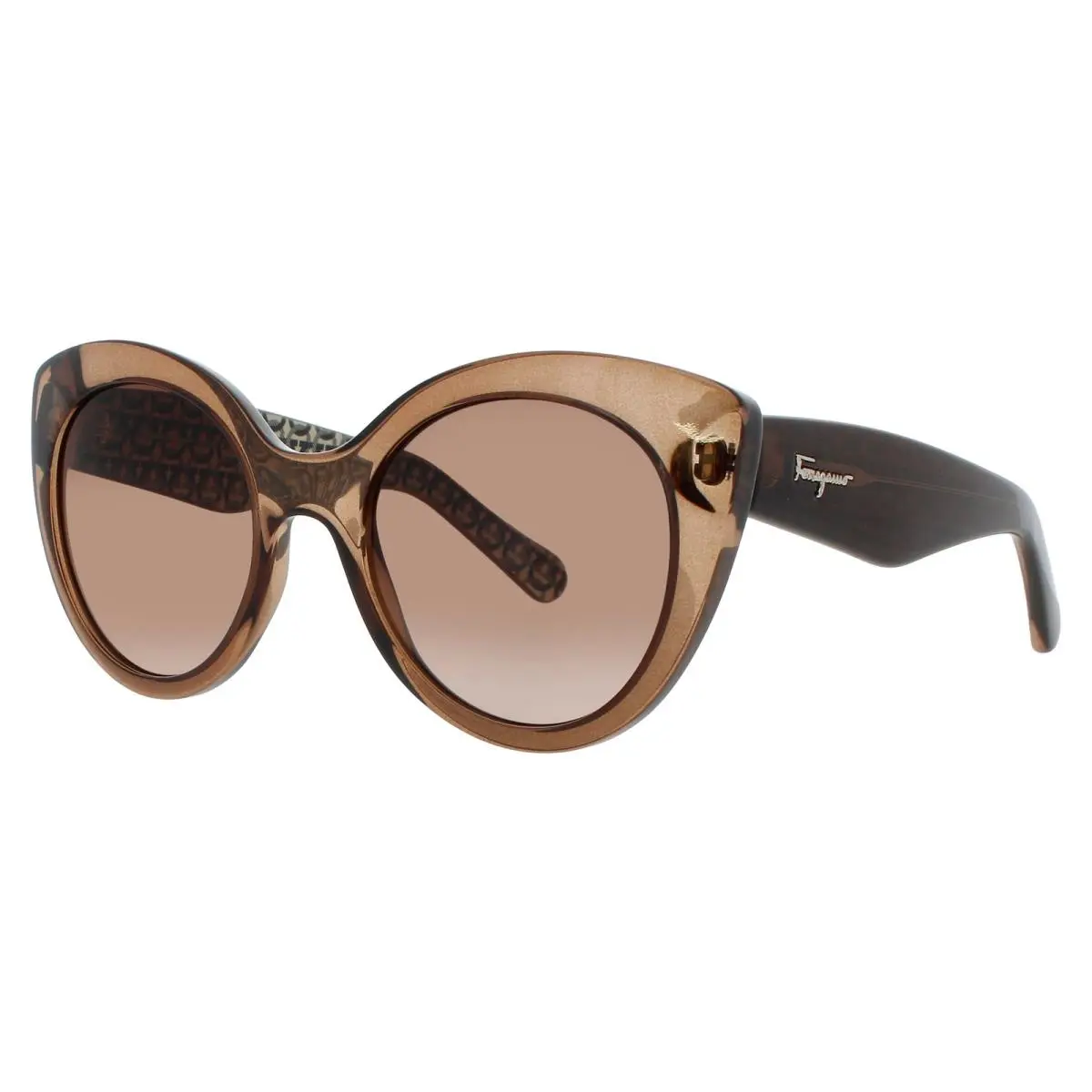 Salvatore Ferragamo SF SF964S 210 Sunglasses Brown Frame Brown Lenses 54 mm