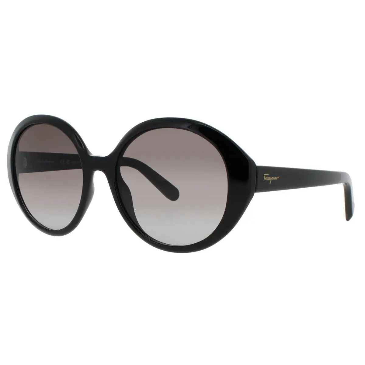 SF SF1067S 001 Sunglasses Black Frame Grey Lenses 57 mm by Salvatore Ferragamo