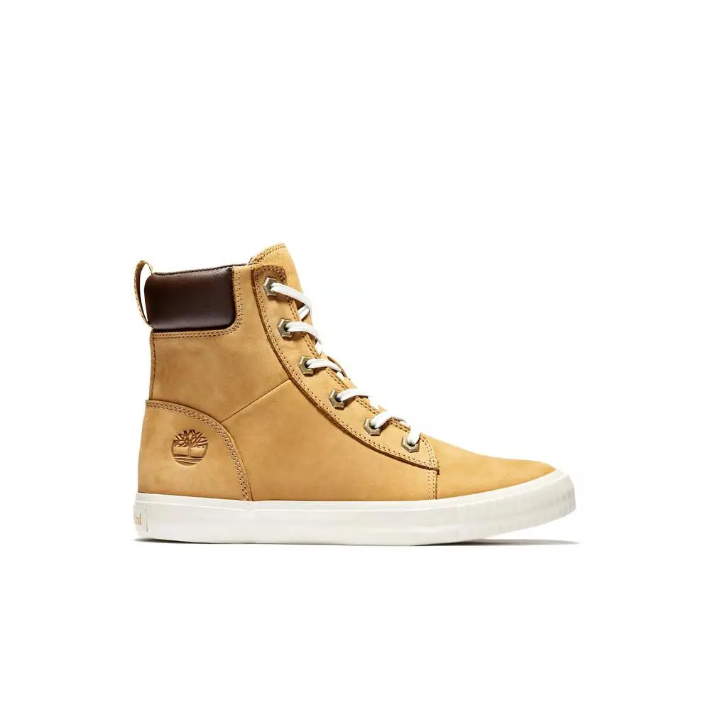Timberland Women`s 5.5 Skyla Bay 6 Inch Boots Wheat Nubuck HI Top Sneaker
