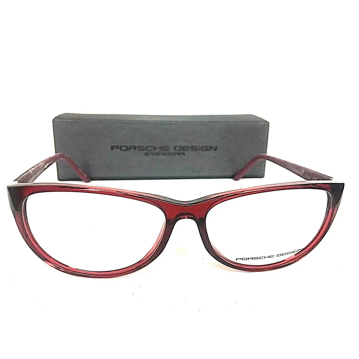 Porsche Design P 8246 C 56mm Ruby Cats Eye Women’s Eyeglasses Frame Italy
