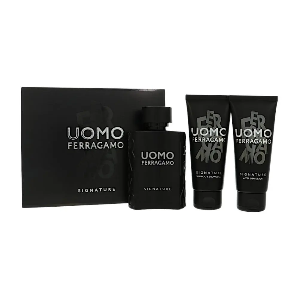 Uomo Signature 3 Piece Set For Men 3 Piece Set  Gift Set by Salvatore Ferragamo