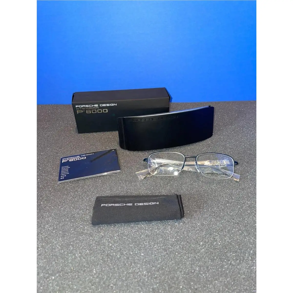 Design Eyeglasses Optical Frame P8198 D Blue 52MM W/case by Porsche