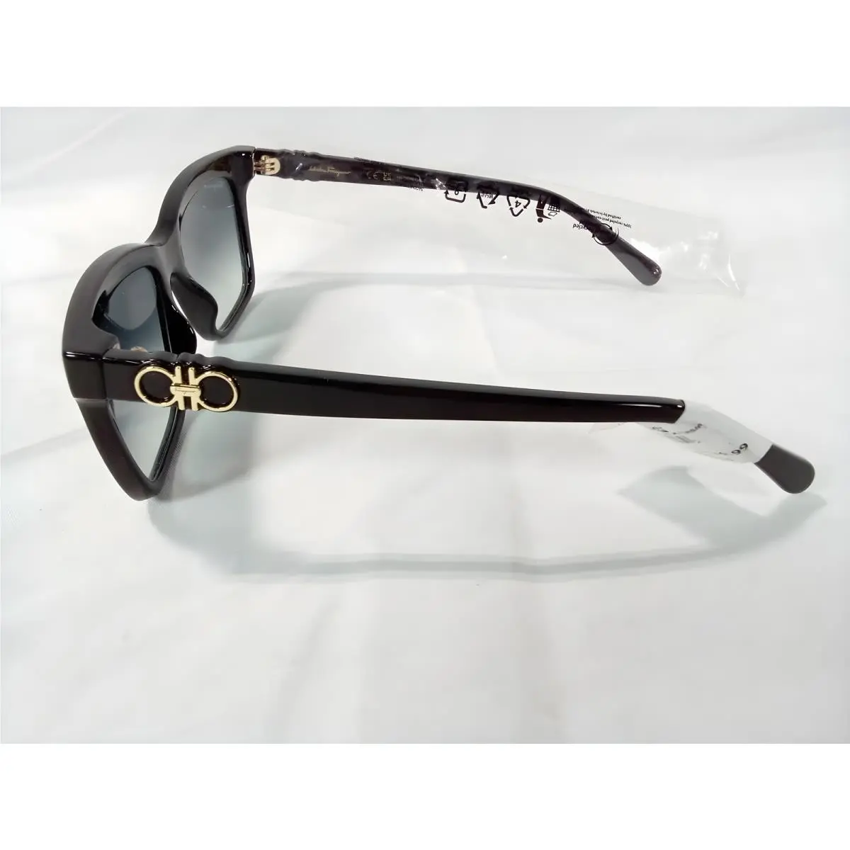 SF1027S 001 Black Sunglasses with Grey Gradient Lenses 55mm by Salvatore Ferragamo