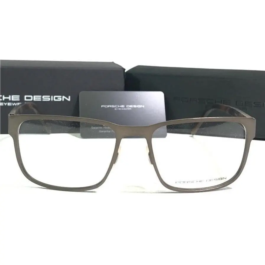 Design Eyeglasses Frames P8291 C Brown Square Full Rim 55-18-140 by Porsche