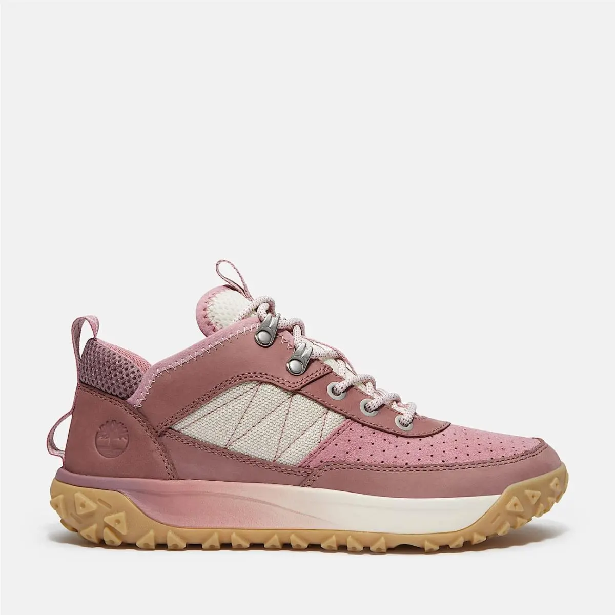 Timberland Women`s 9.5 Greenstride Motion 6 Low Lace Sneaker Pink Nubuck