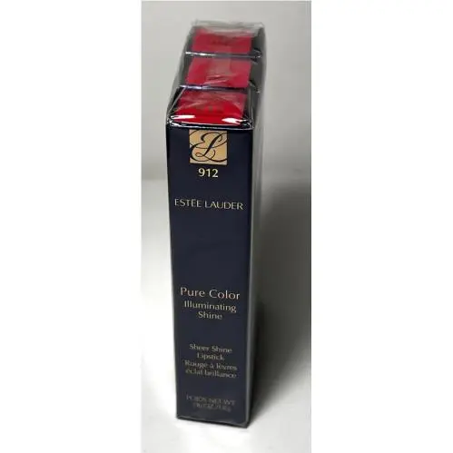 3 Estee Lauder Pure Color Illuminating Shine Sheer Lipstick 912 Astonishing