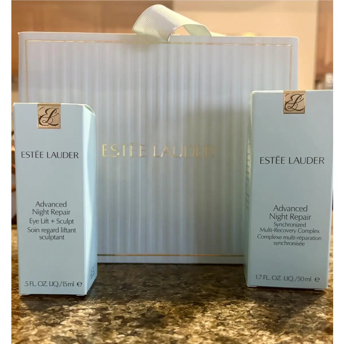 One Estee Lauder Night Repair and Night Repair Eye Gift Bag Included