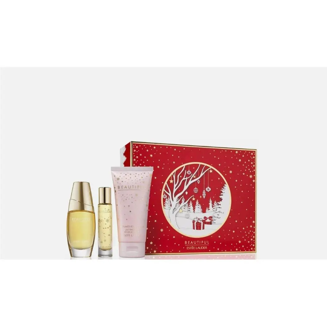 Estee Lauder Beautiful Favorites Gift Set Edp 1.0 oz/0.34 oz Lotion 2.5 oz