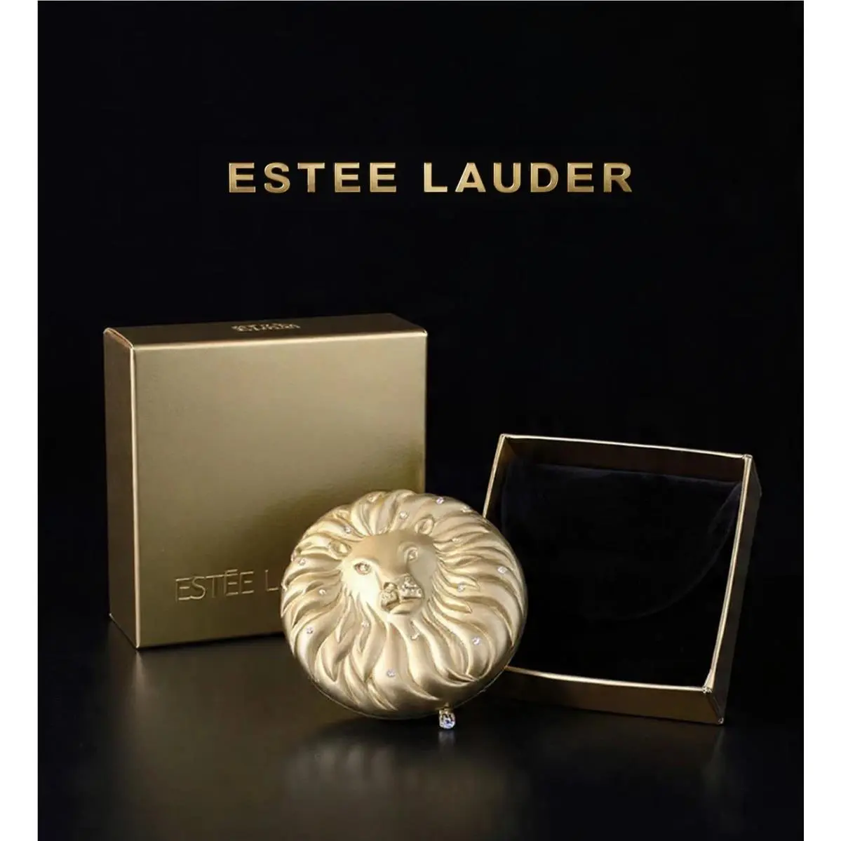 Estee Lauder Golden Leo Compact Lucidity Translucent Pressed Powder Boxed