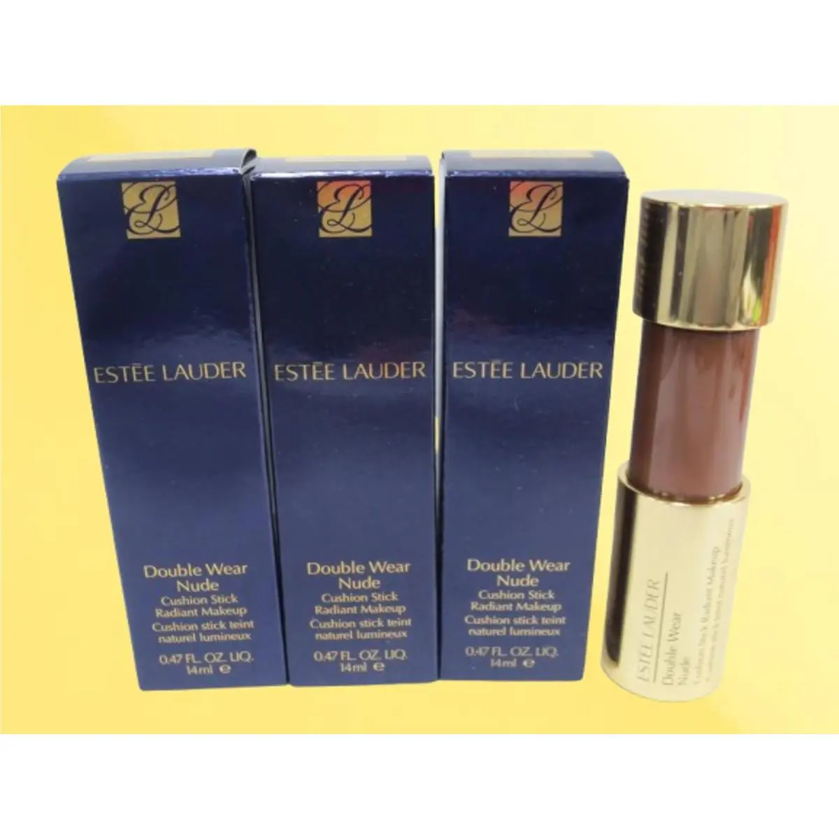 Estee Lauder Double Wear Cushion Stick Radiant Makeup 7N1 Deep Amber 3PCS