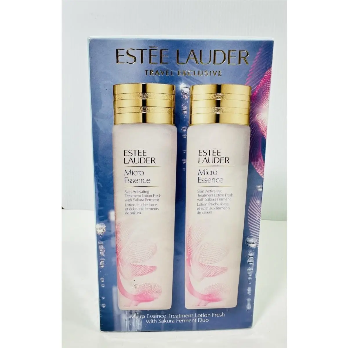 Estee Lauder Micro Essence Skin Activating Treatment Lotion Sakura 6.7oz 2X Set