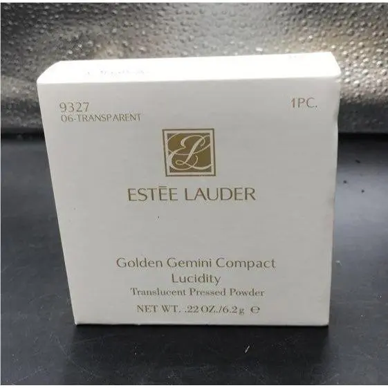 Estee Lauder Golden Gemini Compact Lucidity Translucent Pressed Powder Boxed
