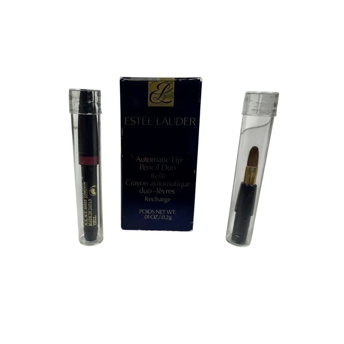 Automatic Lip Pencil Duo Refill Shade 21 Fig w/ Brush .01oz by Estée Lauder