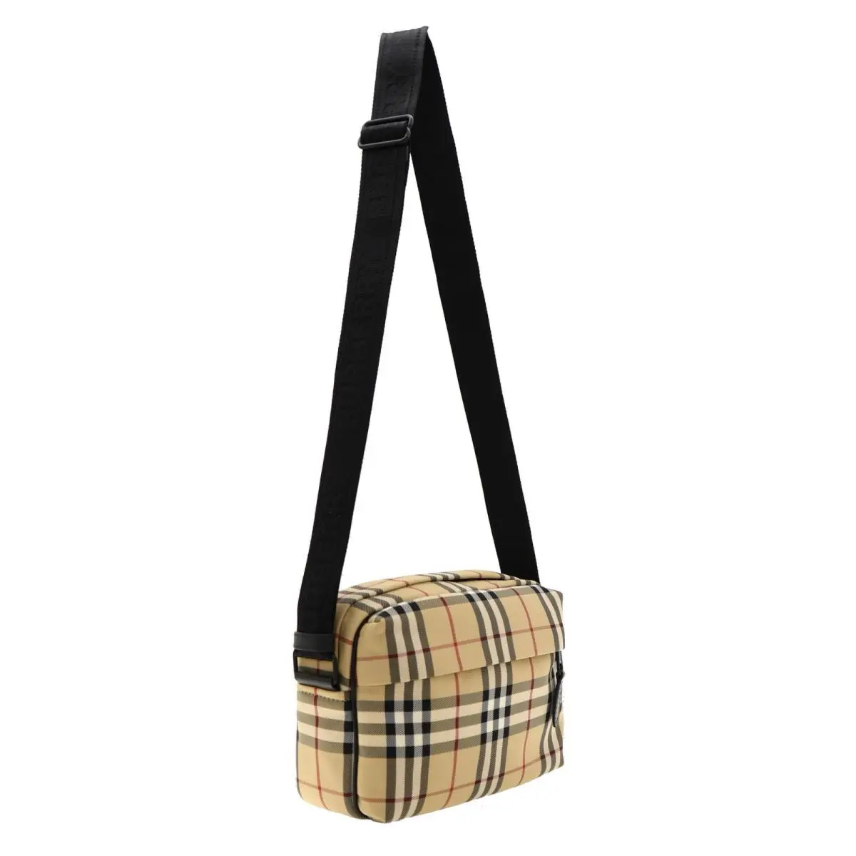 Burberry Paddy Camera Crossbody Messenger Bag Beige Check