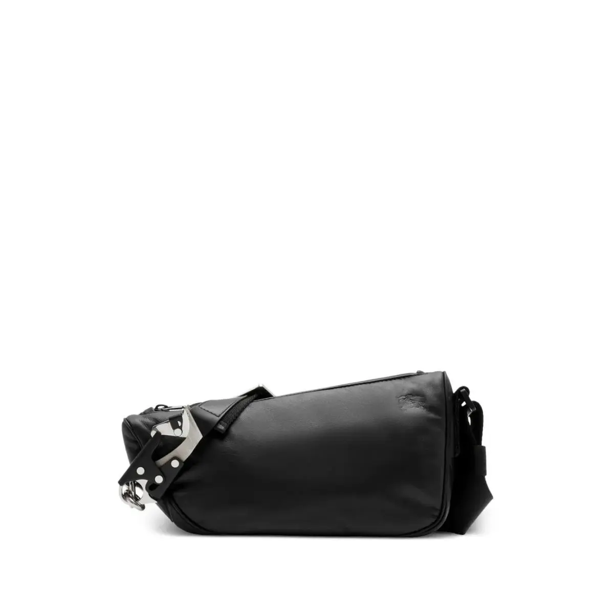 Burberry Uni Black Shield Small Leather Crossbody Bag