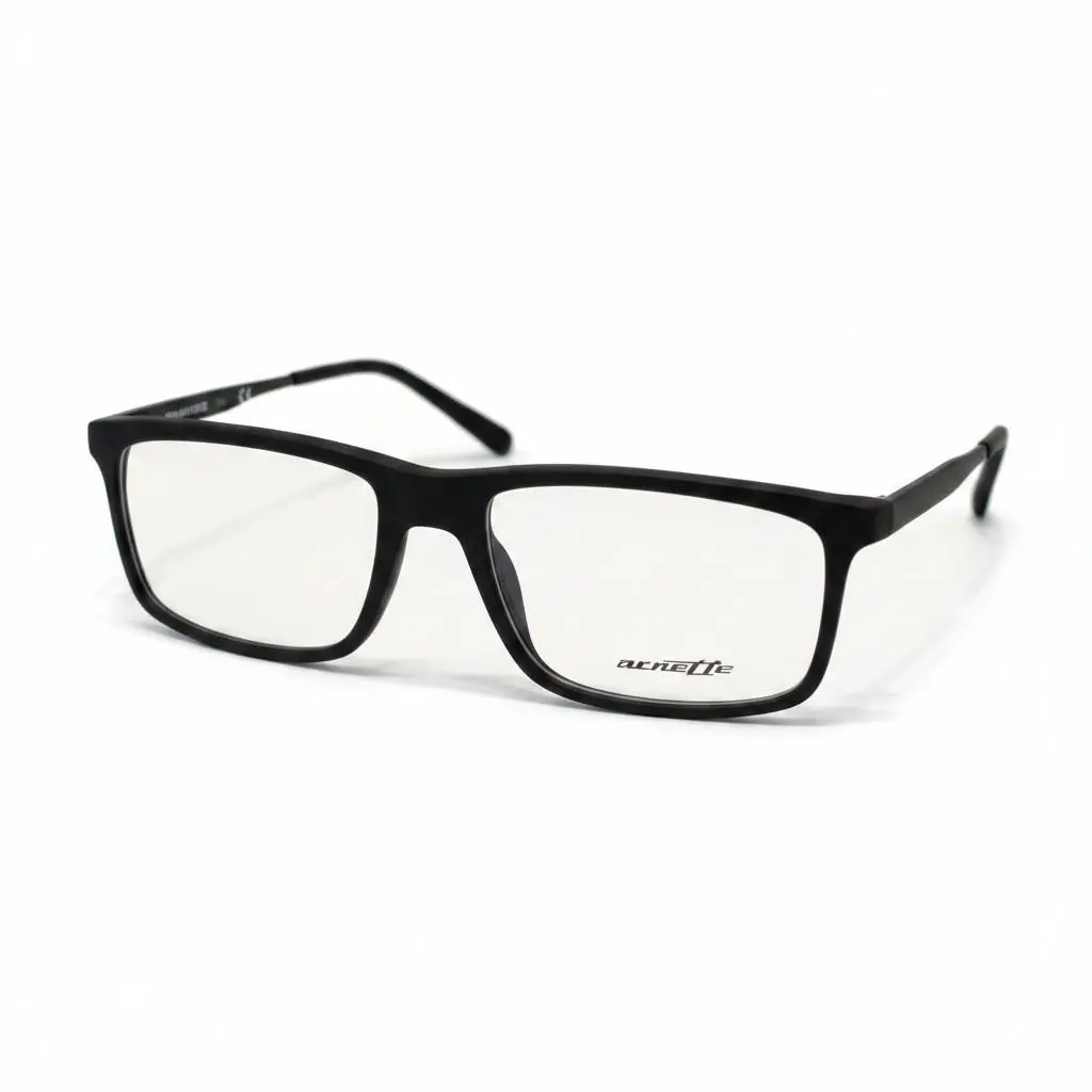 Eyeglass Frames Woot C 7137 01 Black Plastic Full Rim N579 54-17-140 by Arnette