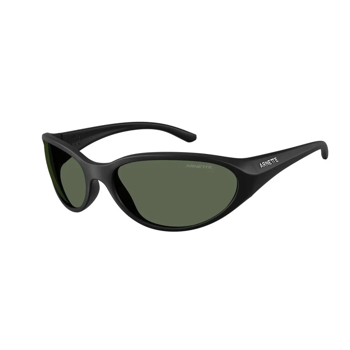 AN4368 290071 Raven Matte Black Dark Green 64 mm Men`s Sunglasses by Arnette
