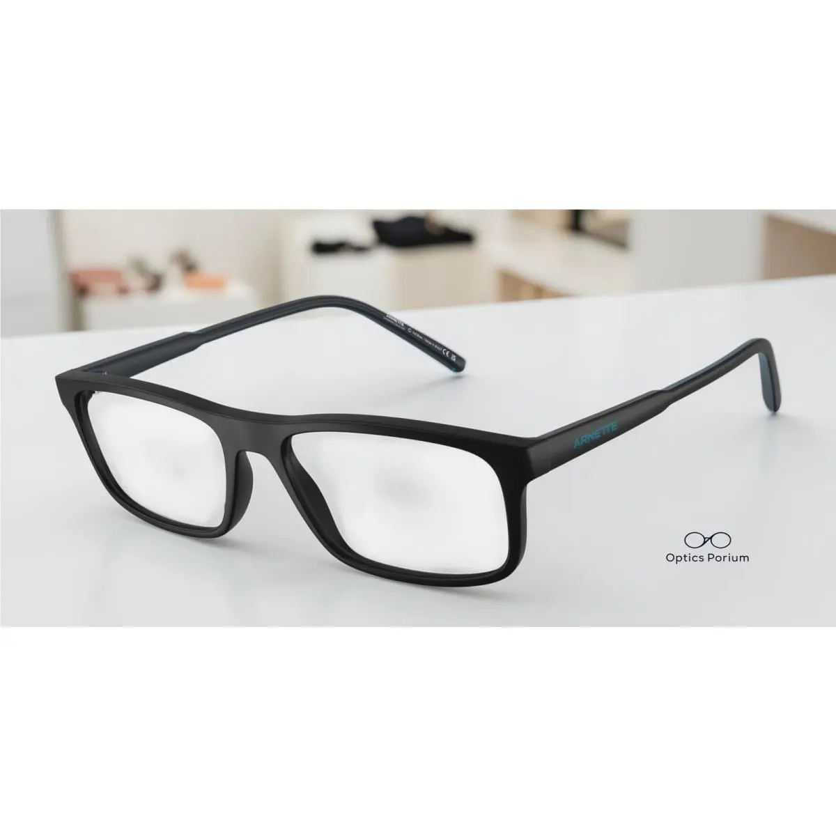 AN7194 3025 Dark Voyager Matte Black Demo Lens 54 mm Men`s Eyeglasses by Arnette