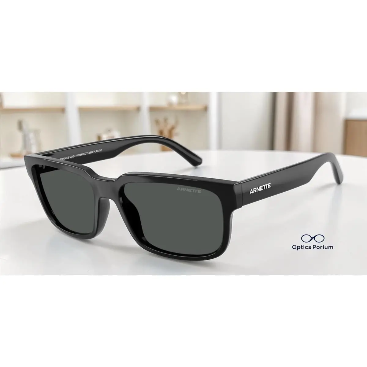 Arnette AN4362 290087 Twister Black Dark Grey 57 mm Men`s Sunglasses