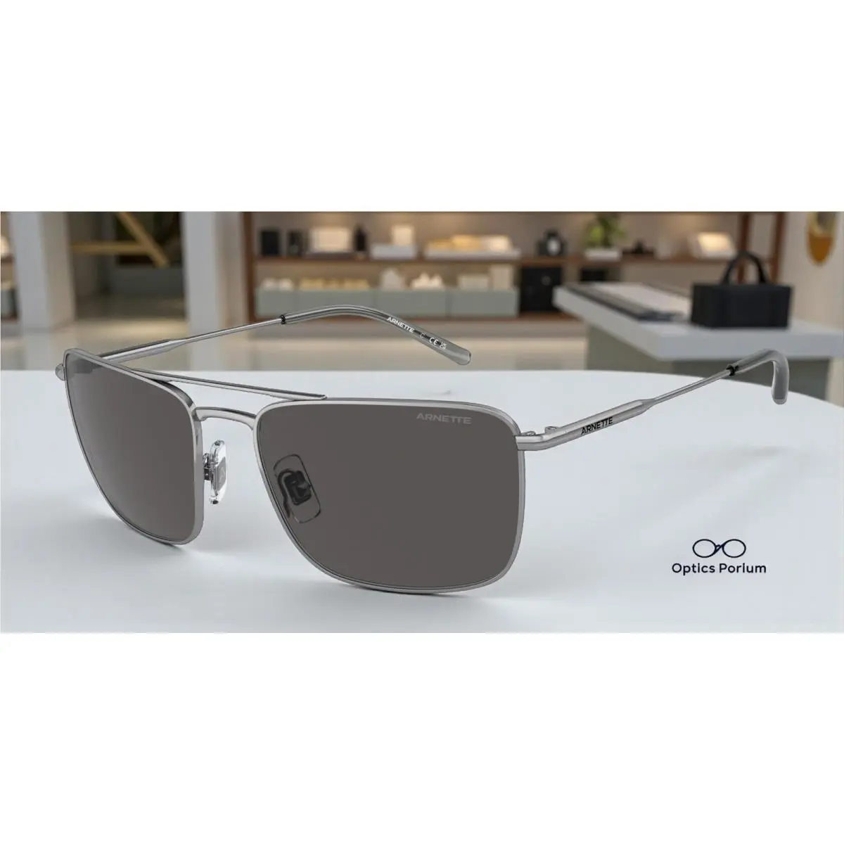AN3088 741 87 Boulevardier Gunmetal Dark Grey 59 mm Men`s Sunglasses by Arnette