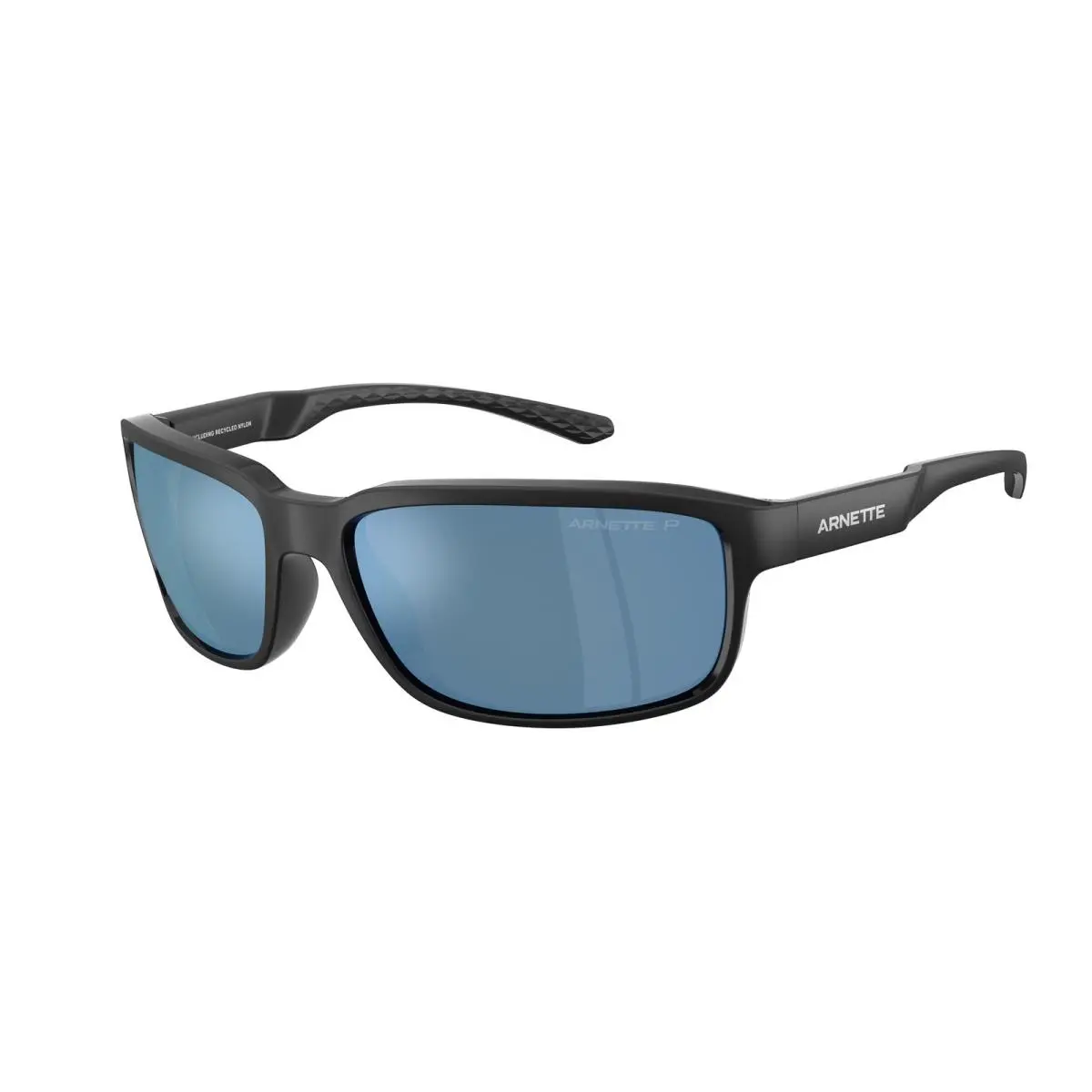 AN4373 290022 Matte Black Mirror Water Polarized 62 mm Men`s Sunglasses by Arnette