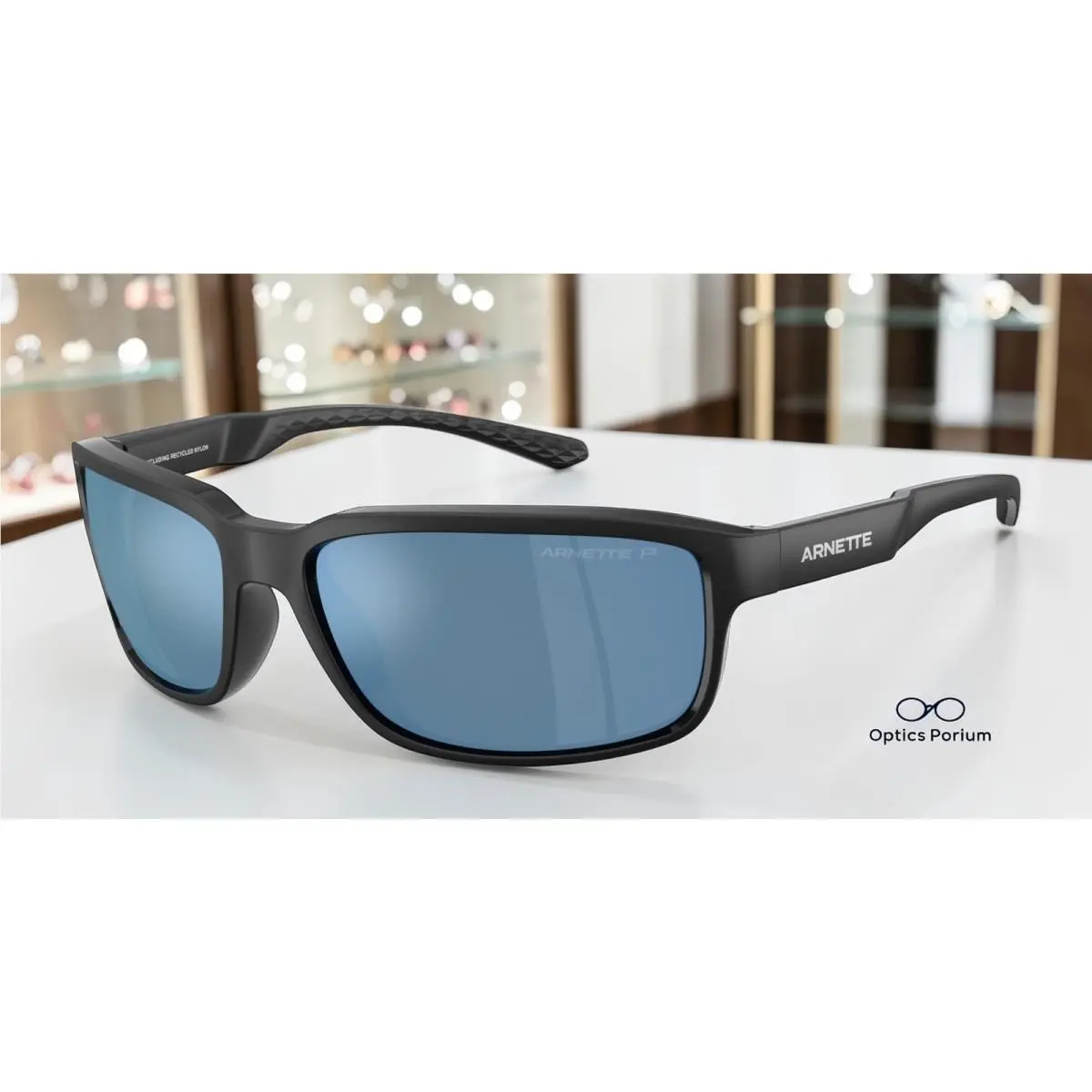 Arnette AN4373 290022 Matte Black Mirror Water Polarized 62 mm Men`s Sunglasses