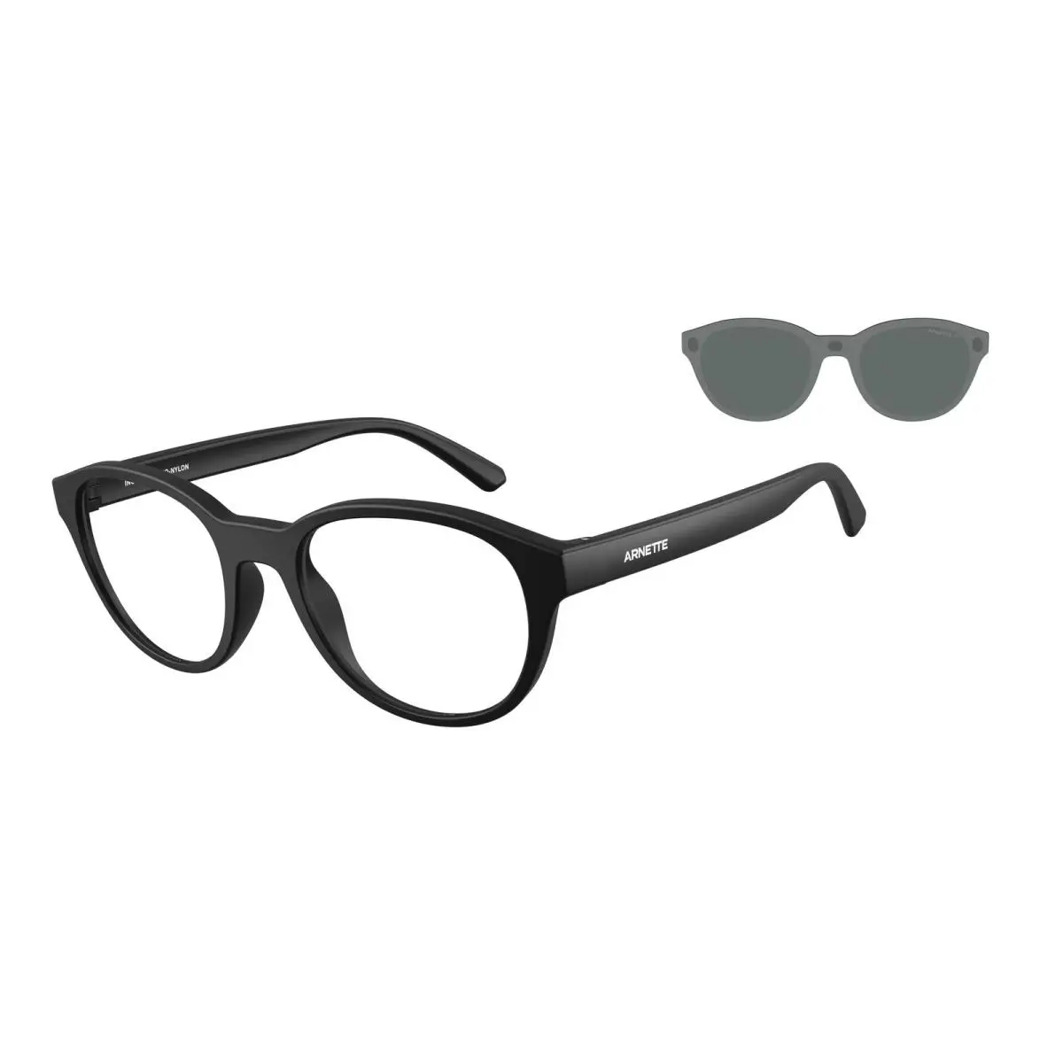 AN4375 27581W Matte Black Clear 51 mm Men`s Sunglasses by Arnette