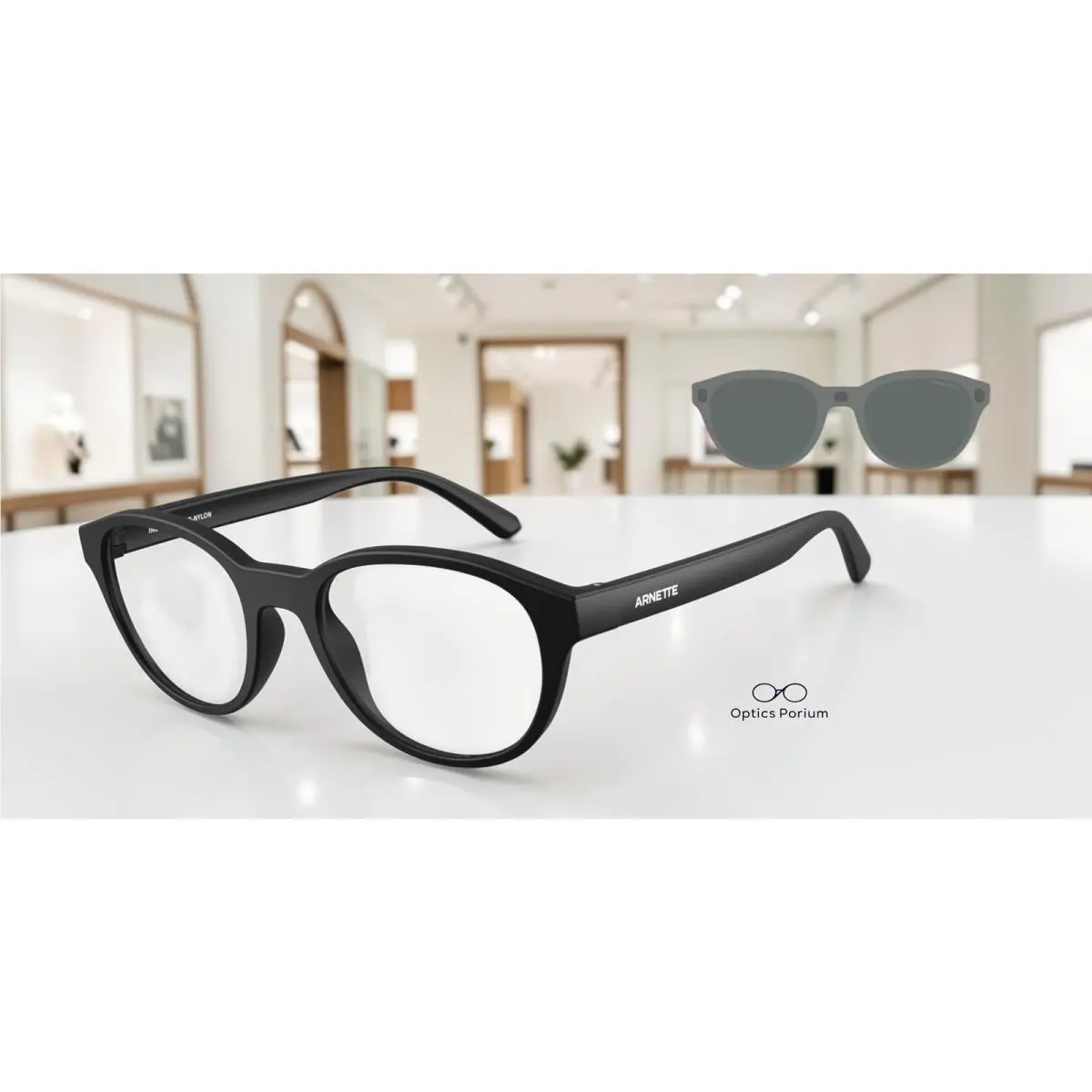 Arnette AN4375 27581W Matte Black Clear 51 mm Men`s Sunglasses