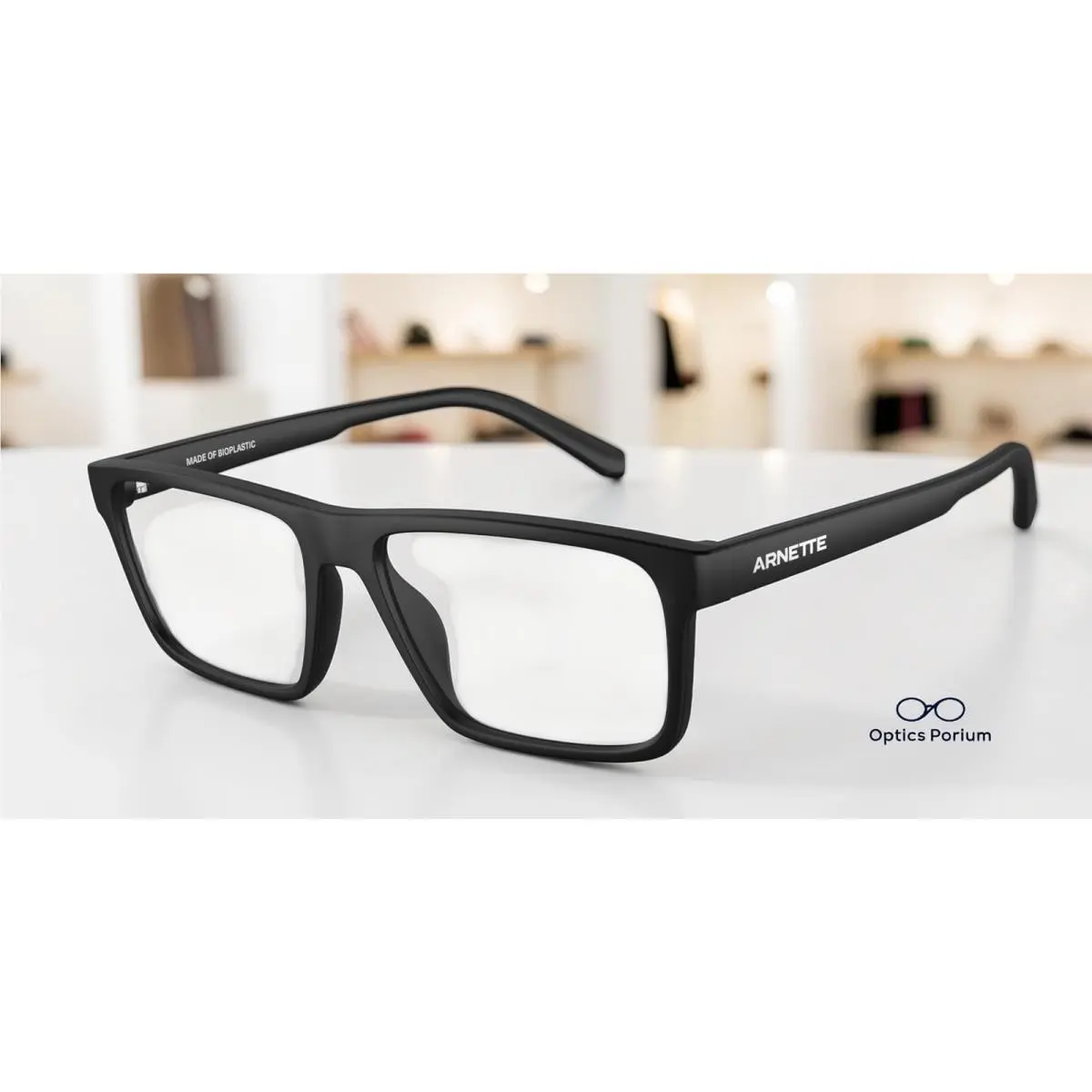 AN7251U 2753 Phamil Matte Black Transparent 53 mm Men`s Eyeglasses by Arnette