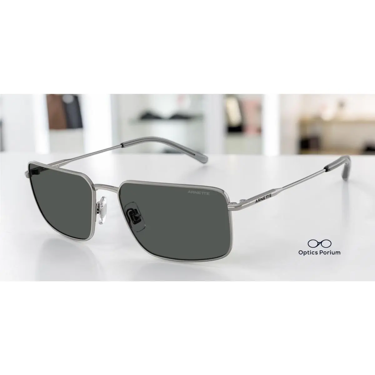 AN3095 741 87 Gunmetal Dark Grey 58 mm Men`s Sunglasses by Arnette