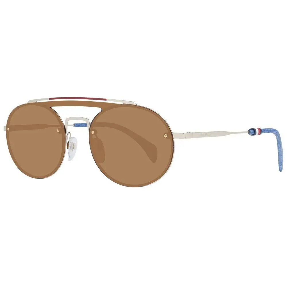 Gold Metal Plastic Sunglasses by Tommy Hilfiger