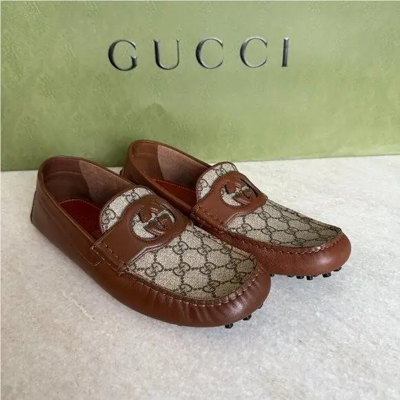 Gucci Men`s Driver Shoe Interlocking G 730148 Gucci Uk 8